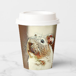 warm gekleurd cavia papieren bekers
