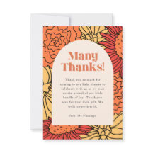 Warm gekleurde grote bloemenboog Baby shower