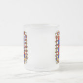 Warm gekleurde landschapjes met vrolijke lijst! matglas koffiemok (Center)