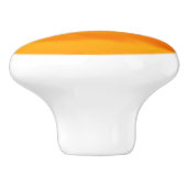 Warm-gele Oranje wolken Fotomonogram Keramische Knop (Zijkant)