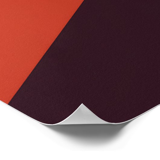 Warm Geometric Abstract Wall Art  Poster (Hoek)