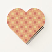 Warm Geometric Diamond Pattern in Peach & Terracot Notitieboek (Achterkant)