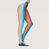 Warm gestreepte kleurtinten leggings (Rechts)
