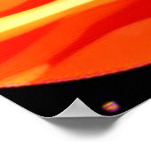 Warm getinte kosmische cartoonkunst poster (Hoek)