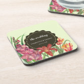 Warm-geur-geur-bloei-verf Bier Onderzetter (Linkerzijde)