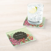 Warm-geur-geur-bloei-verf Glazen Onderzetter (Schuin)