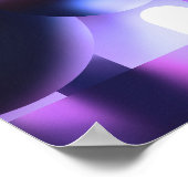 Warm gevoel Abstract Paars Grafisch ontwerp Poster (Hoek)