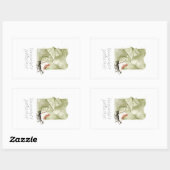 Warm-gewas en feestelijke Waterverf Rechthoekige Sticker (Vel)