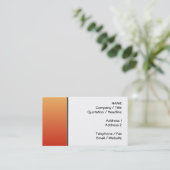 Warm, gewoon ontwerp. visitekaartje (Staand voorkant)