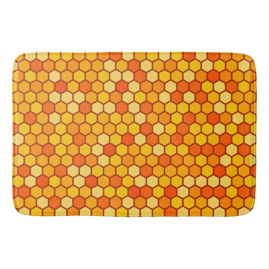 Warm & Gezellig Bee-Inspired Honeycomb Badmat (Voorkant)