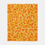 Warm & Gezellig Bee-Inspired Honeycomb Fleece Deke Deken (Voorkant)