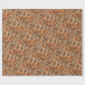 Warm gloed van de Rustige Geologische Stone Wall S Cadeaupapier (Vlak)