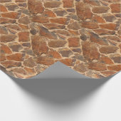 Warm gloed van de Rustige Geologische Stone Wall S Cadeaupapier (Hoek)