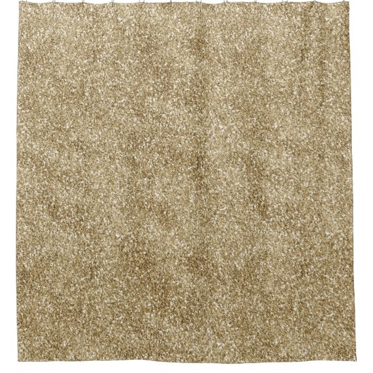 Warm Gold Glam Glitter Glitz      Douchegordijn (Voorkant)