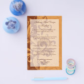 Warm Golden Autumn Swirl Flyer (Enkel)