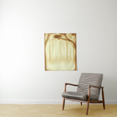 Warm Golden Forest Landscape Painting Wandkleed (In situ)