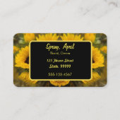 Warm Golden Sunflower Custom Visitekaartje (Voorkant)