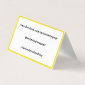 Warm Golden Sunflower Custom Visitekaartje (Achterkant)