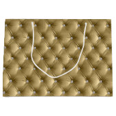 Warm goud Chic Faux Velvet Groot Cadeauzakje (Voorkant)