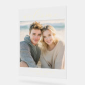 Warm Goud Minimalistische Foto Acryl Bord (Hoek)