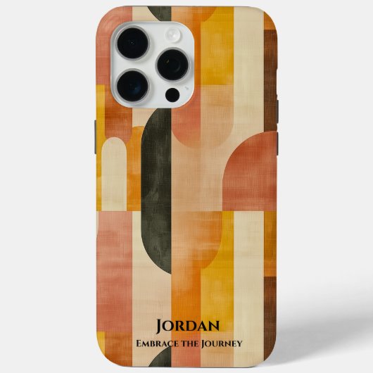 Warm Gradient Abstract Telefoonhoesje – Retro Eleg Case-Mate iPhone Case (Achterkant)