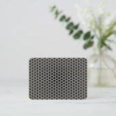 Warm Gray Honeycomb Visitekaartje (Staand voorkant)