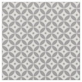 Warm Grey Geometric Pattern Hamptons Style Stof (Close Up)