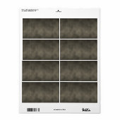 Warm Grey Gothic Ombre Background Art Etiket (Full Sheet)