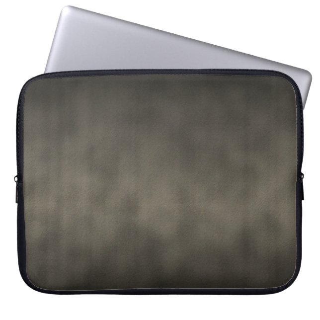 Warm Grey Gothic Ombre Background Art Laptop Sleeve (Voorkant)