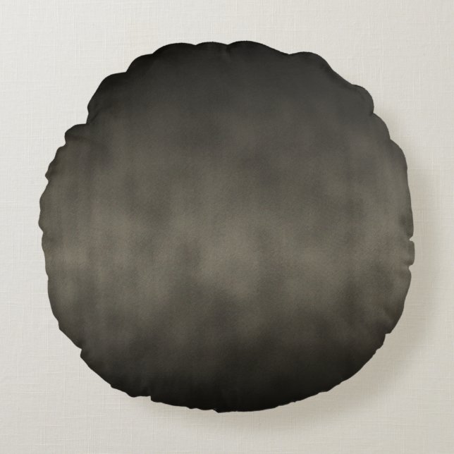 Warm Grey Gothic Ombre Background Art Rond Kussen (Voorkant)