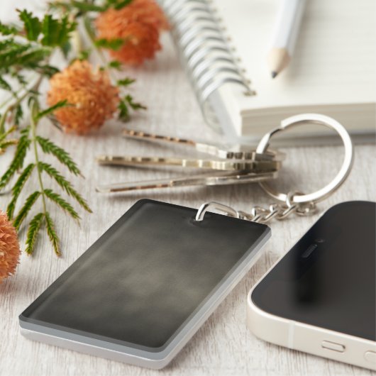 Warm Grey Gothic Ombre Background Art Sleutelhanger (Voorkant Rechts)