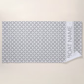 Warm Grey Hamptons Style, speciaal voor het vak Strandlaken (Voorkant)