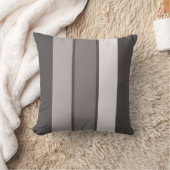 Warm grijs 3 streep (1 van 3) 16-inch Sierkussen (Deken)