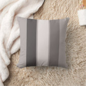 Warm grijs 3 streep (3 van 3) 16-inch Sierkussen (Deken)