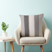 Warm grijs 3 streep (3 van 3) 20-inch Sierkussen (Stoel)