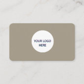 Warm grijs – Volledig Elegant Design Visitekaartje (Voorkant)