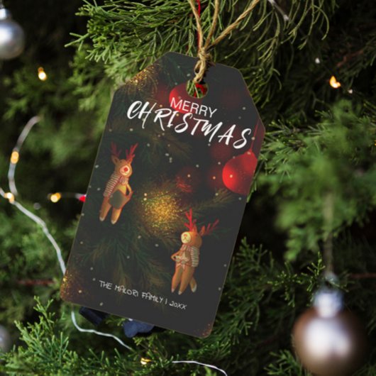 Warm Hand-Painted Reindeer Ornament Christmas  Cadeaulabel