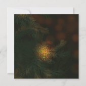 Warm handgeschilderde rendierornament Kerstmis Save The Date (Achterkant)