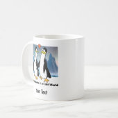 Warm hart in een koude wereld koffiemok (Voorkant links)