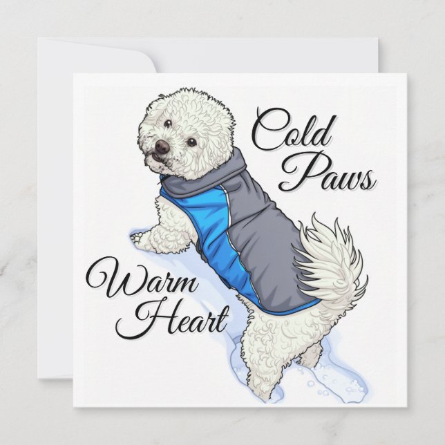 Warm Hart Sneeuw Bichon  (Voorkant)