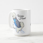 Warm Hart Sneeuw Bichon Mok (Voorkant links)
