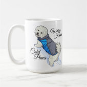 Warm Heart Snow Bichon Mug Koffiemok (Links)