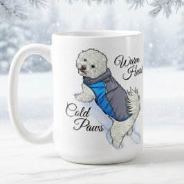 Warm Heart Snow Bichon Mug Koffiemok