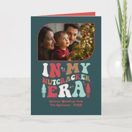 Warm Hearth Fun Retro Christmas Photos Feestdagen Kaart