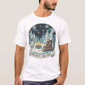 Warm Hearts Cold Trails Winter Artwork T-shirt (Voorkant)