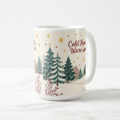 Warm hearts holiday merry christmas koffiemok (Voorkant rechts)