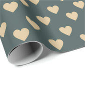 Warm Herfst esthetisch patroon, herfstgezellige vi Cadeaupapier (Rol Hoek)