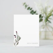 Warm Herfst Foliage & Berry Personalized Stationer (Staand voorkant)