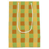 Warm herfst geruite plaid medium cadeauzakje (Achterkant)
