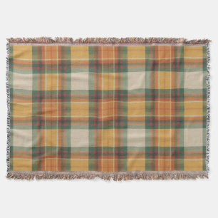 Warm Herfst Oogst Tartan Schotse Ruit Patroon Deken